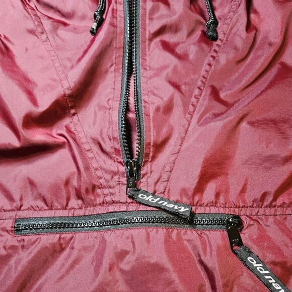 Vintage 90s Old Navy Packable Anorak Jacket With Hood & Pouch Storage - Picture 9 of 13